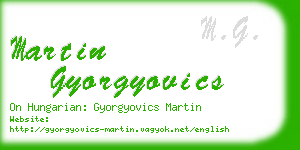 martin gyorgyovics business card